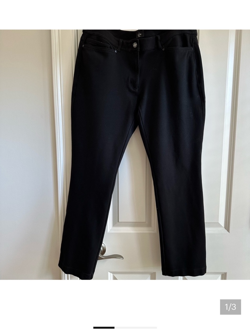 White House Black Market Black Straight-Leg Women’s Pants